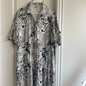 Chicos maxi black and white dress